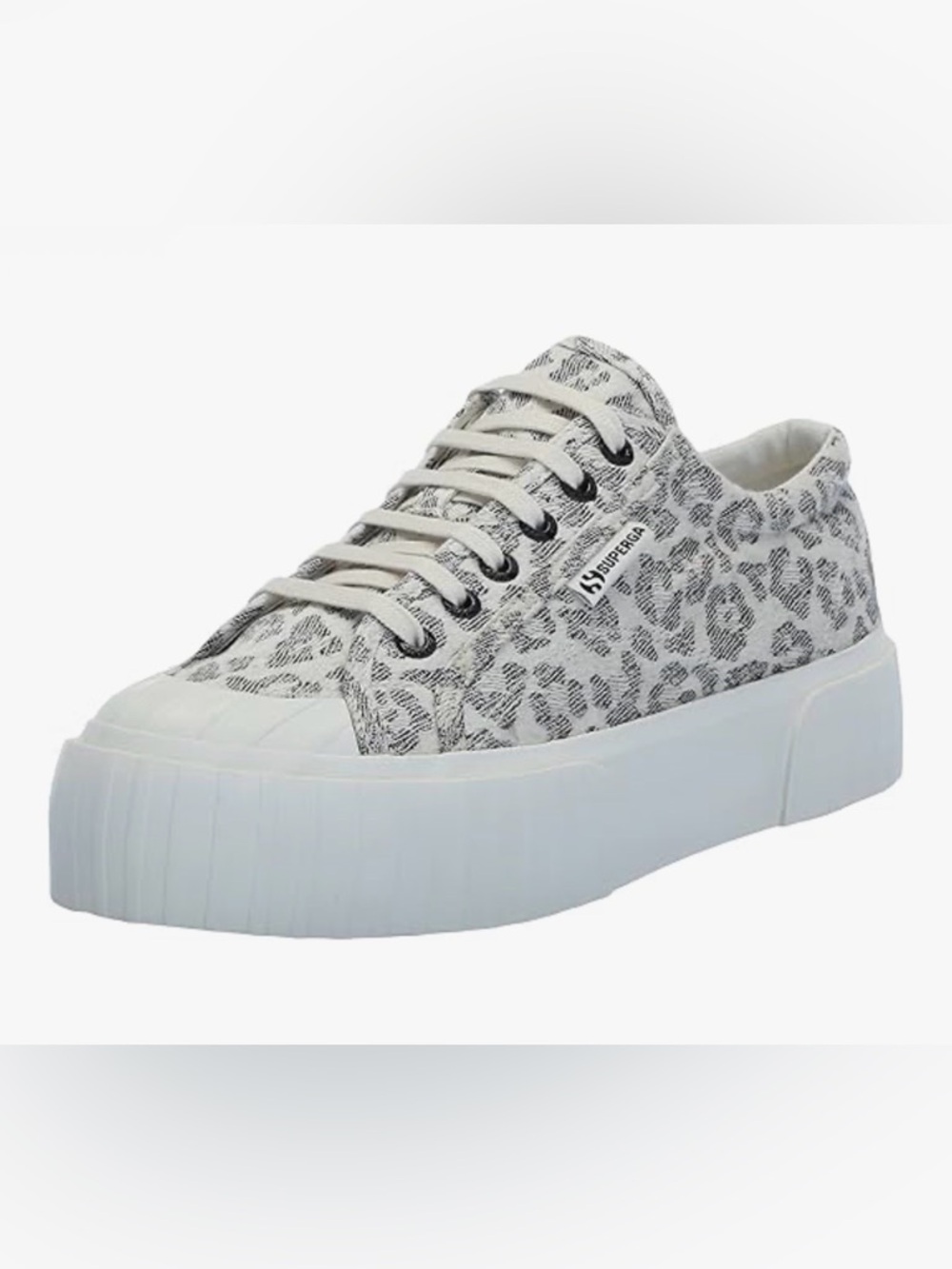 Women’s size 6 - SUPERGA 2631 stripe platform jacquard animalier NIB